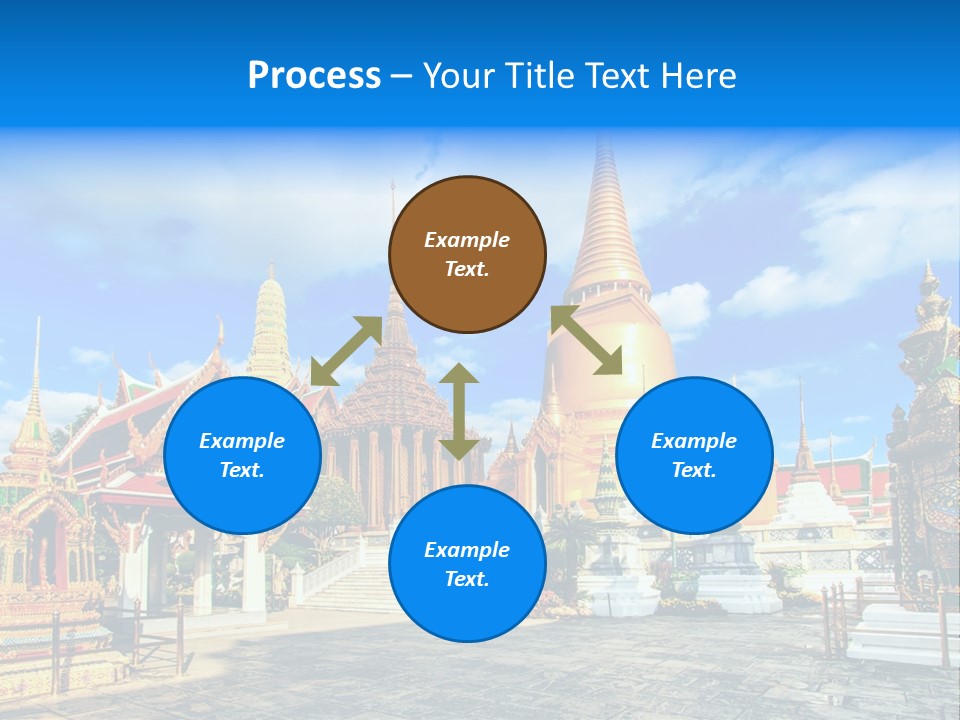 A Group Of Buildings With A Blue Sky In The Background PowerPoint Template