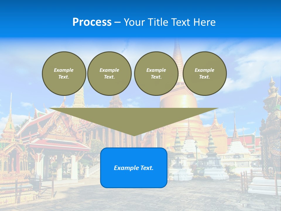 A Group Of Buildings With A Blue Sky In The Background PowerPoint Template