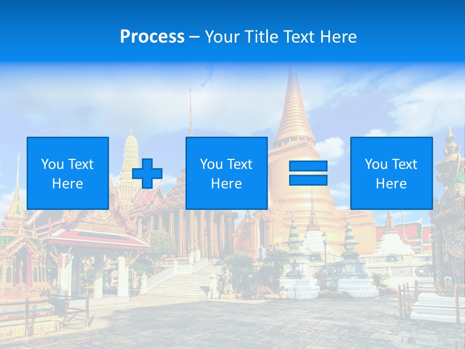 A Group Of Buildings With A Blue Sky In The Background PowerPoint Template