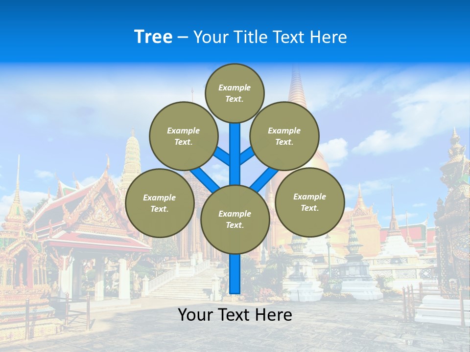 A Group Of Buildings With A Blue Sky In The Background PowerPoint Template