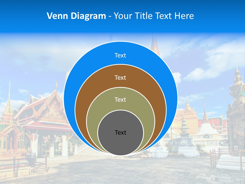 A Group Of Buildings With A Blue Sky In The Background PowerPoint Template