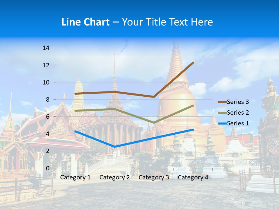 A Group Of Buildings With A Blue Sky In The Background PowerPoint Template