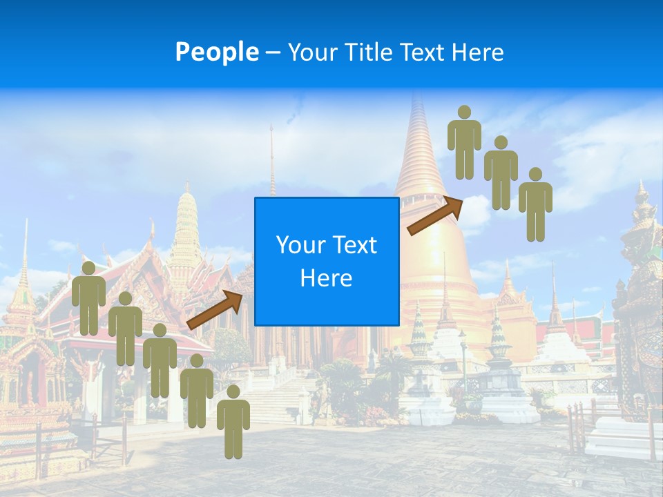 A Group Of Buildings With A Blue Sky In The Background PowerPoint Template