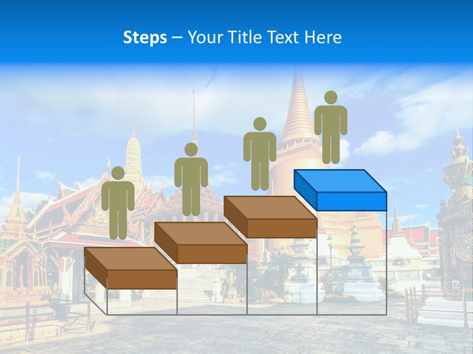 A Group Of Buildings With A Blue Sky In The Background PowerPoint Template