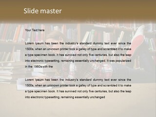 A Woman Laying On The Floor Reading A Book PowerPoint Template