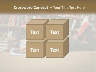 A Woman Laying On The Floor Reading A Book PowerPoint Template