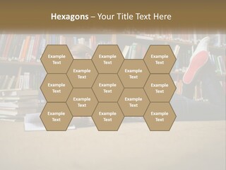 A Woman Laying On The Floor Reading A Book PowerPoint Template