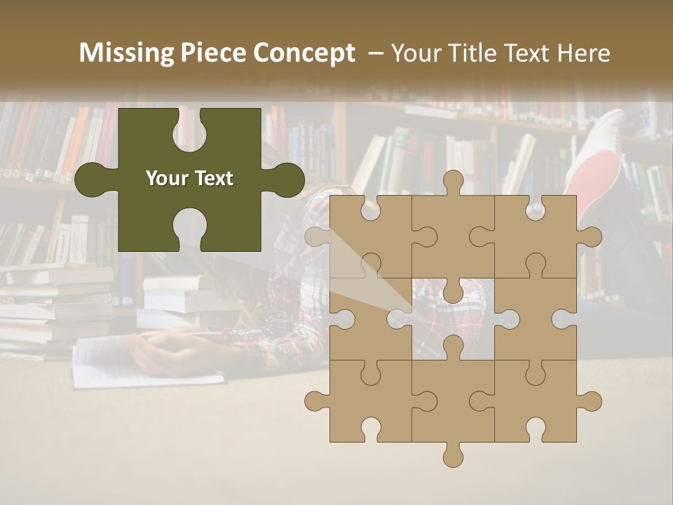 A Woman Laying On The Floor Reading A Book PowerPoint Template