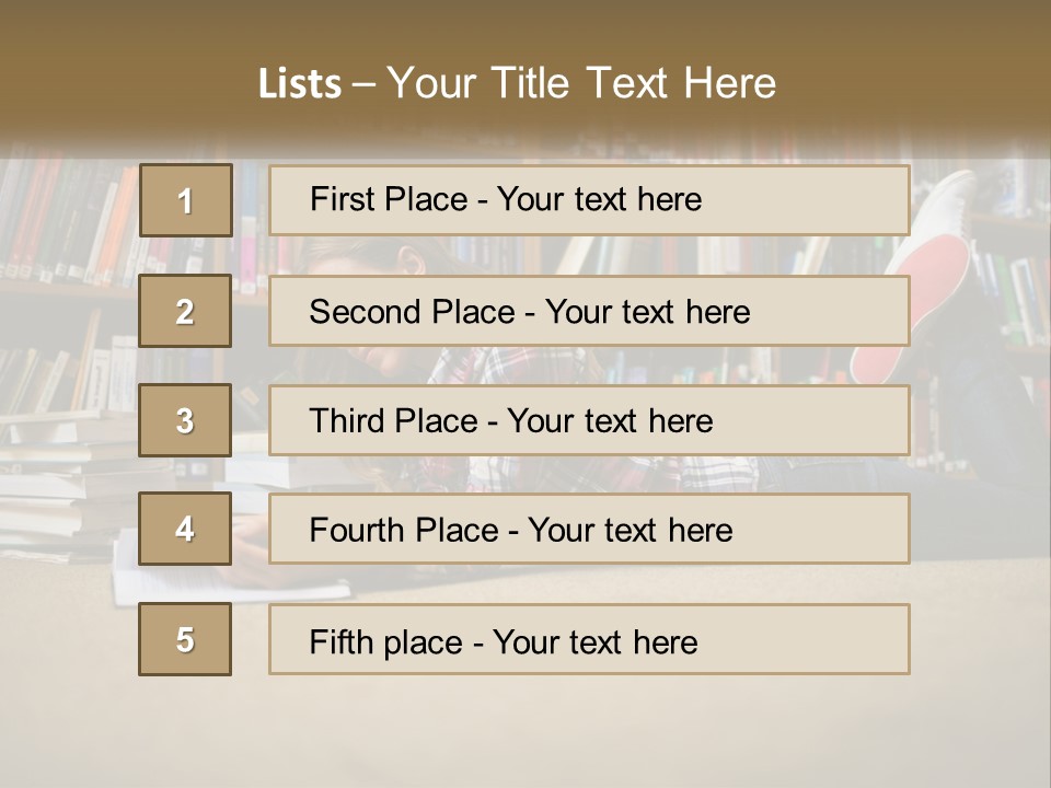 A Woman Laying On The Floor Reading A Book PowerPoint Template