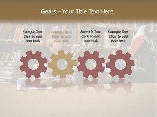 A Woman Laying On The Floor Reading A Book PowerPoint Template