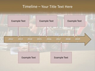 A Woman Laying On The Floor Reading A Book PowerPoint Template