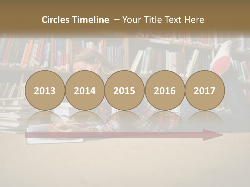 A Woman Laying On The Floor Reading A Book PowerPoint Template