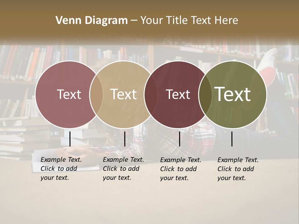 A Woman Laying On The Floor Reading A Book PowerPoint Template