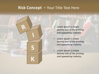 A Woman Laying On The Floor Reading A Book PowerPoint Template