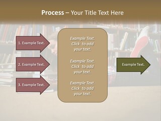A Woman Laying On The Floor Reading A Book PowerPoint Template