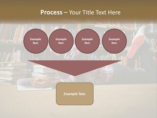 A Woman Laying On The Floor Reading A Book PowerPoint Template