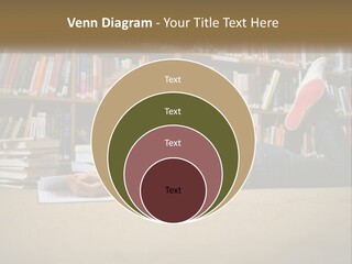 A Woman Laying On The Floor Reading A Book PowerPoint Template