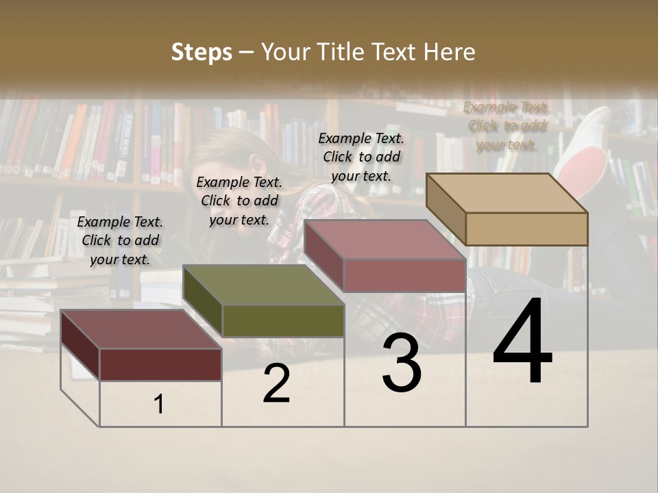 A Woman Laying On The Floor Reading A Book PowerPoint Template