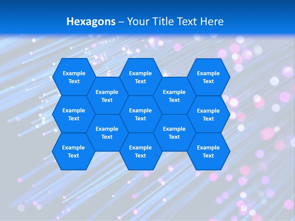 A Blue And Pink Abstract Background With Lines PowerPoint Template