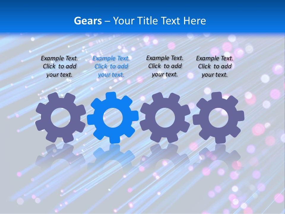 A Blue And Pink Abstract Background With Lines PowerPoint Template