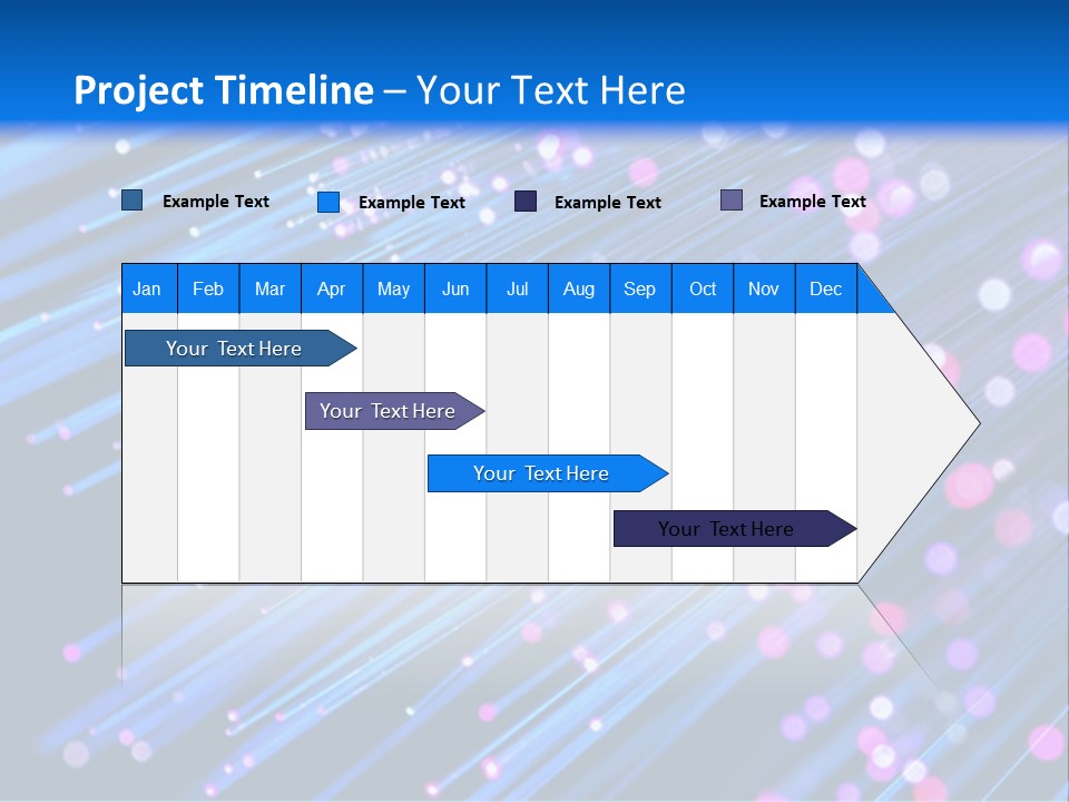 A Blue And Pink Abstract Background With Lines PowerPoint Template