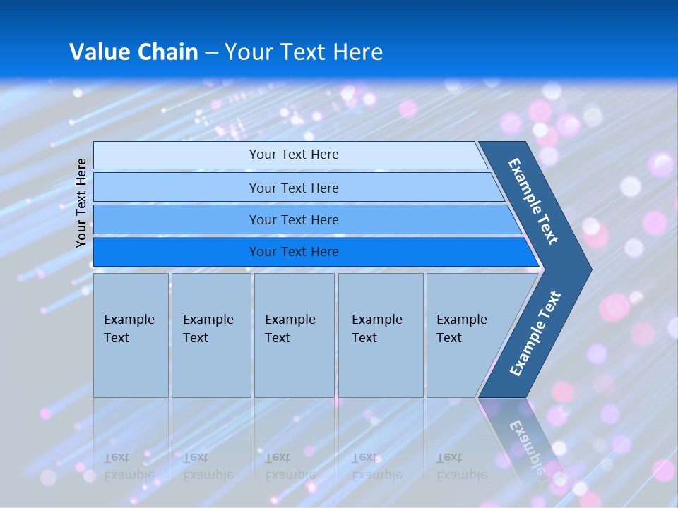 A Blue And Pink Abstract Background With Lines PowerPoint Template