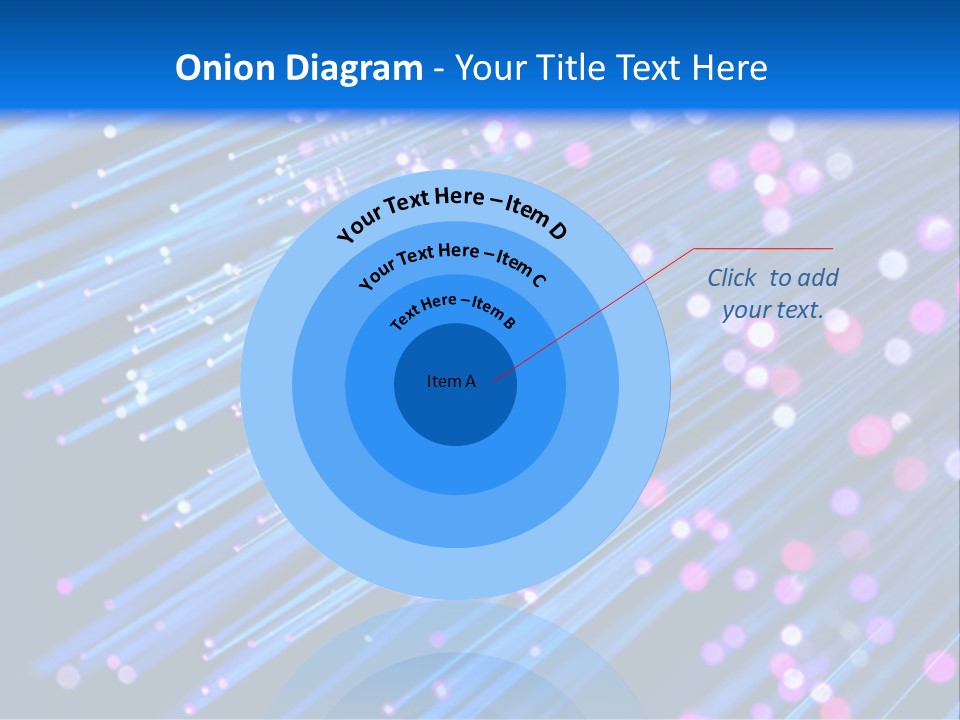 A Blue And Pink Abstract Background With Lines PowerPoint Template