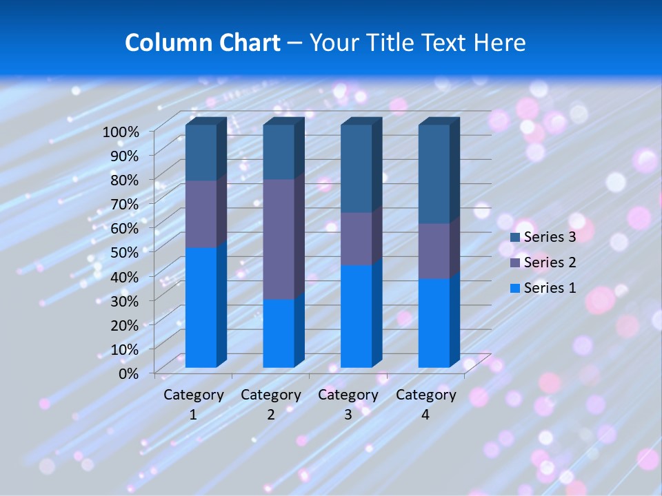 A Blue And Pink Abstract Background With Lines PowerPoint Template