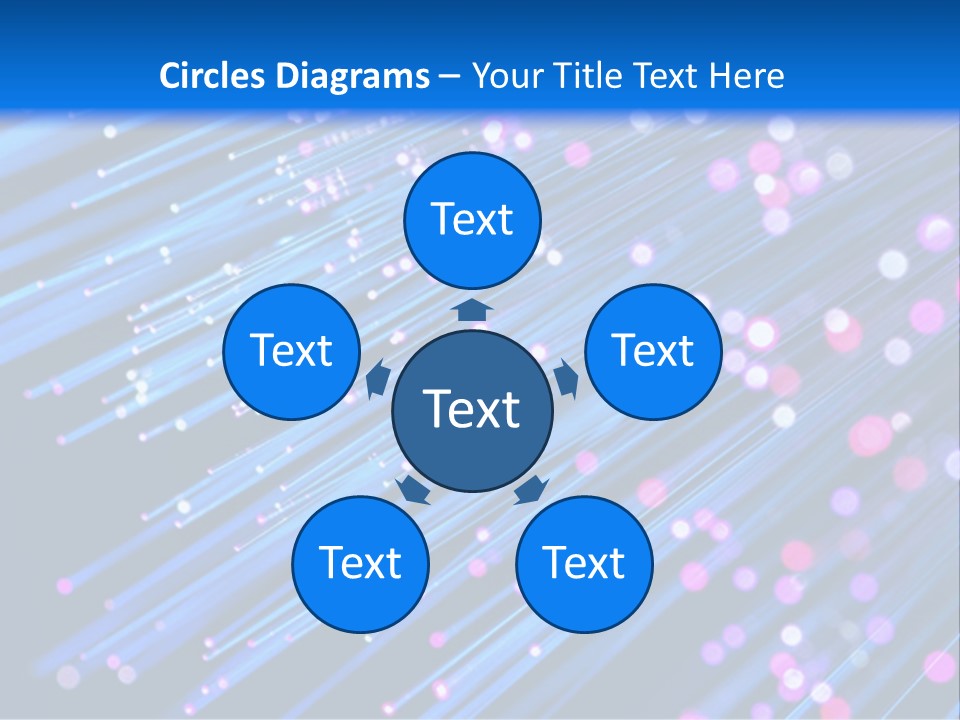 A Blue And Pink Abstract Background With Lines PowerPoint Template