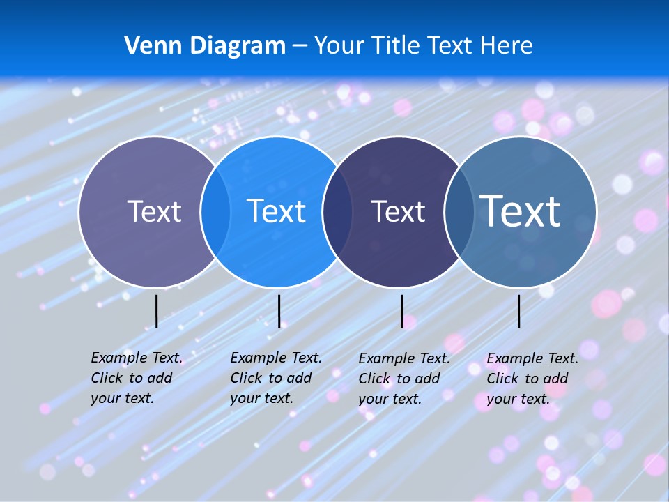 A Blue And Pink Abstract Background With Lines PowerPoint Template