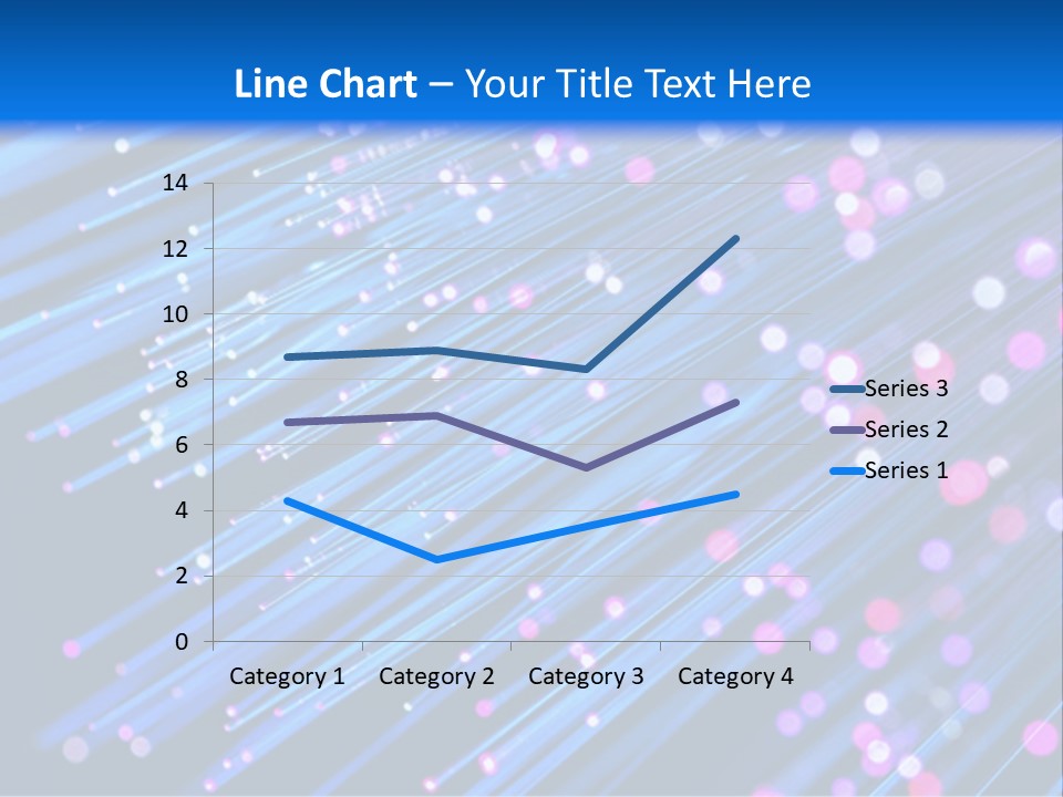 A Blue And Pink Abstract Background With Lines PowerPoint Template