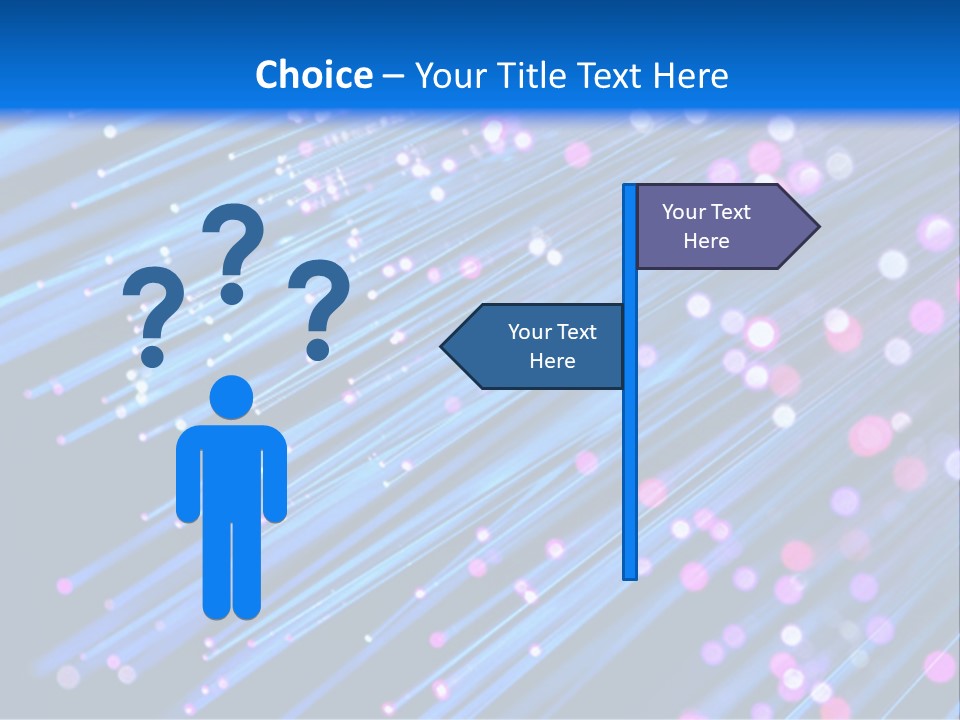 A Blue And Pink Abstract Background With Lines PowerPoint Template