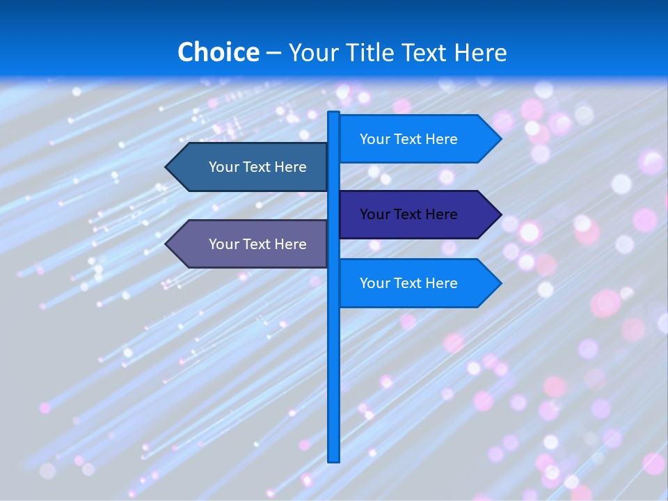 A Blue And Pink Abstract Background With Lines PowerPoint Template