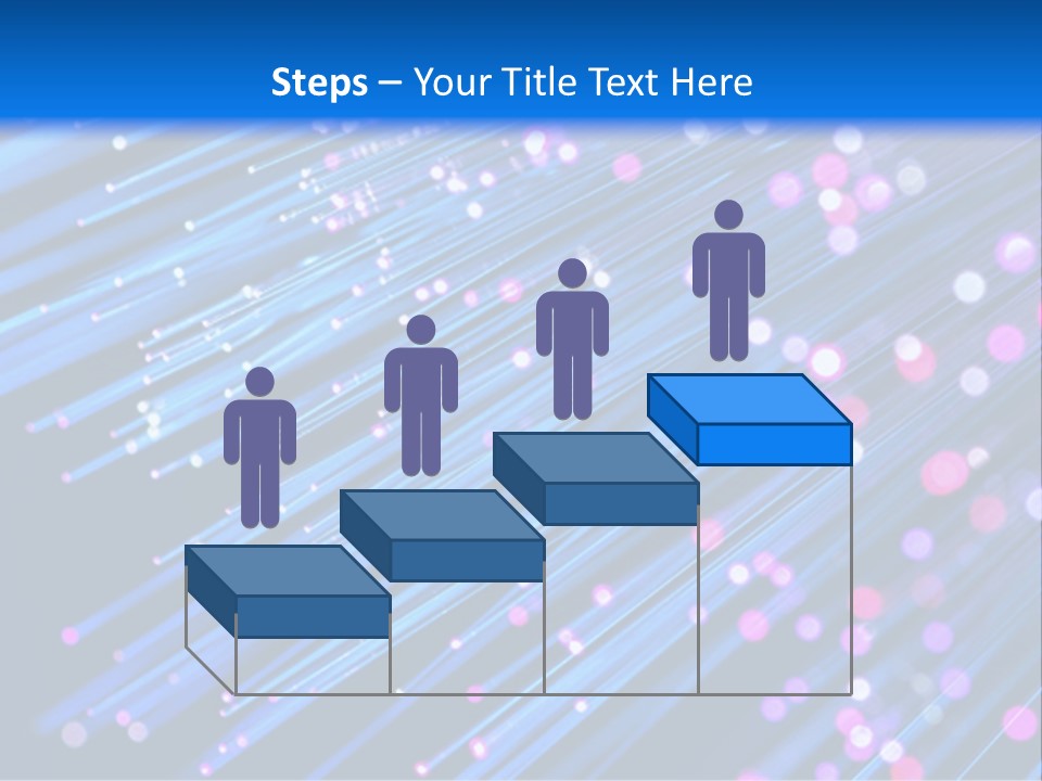 A Blue And Pink Abstract Background With Lines PowerPoint Template