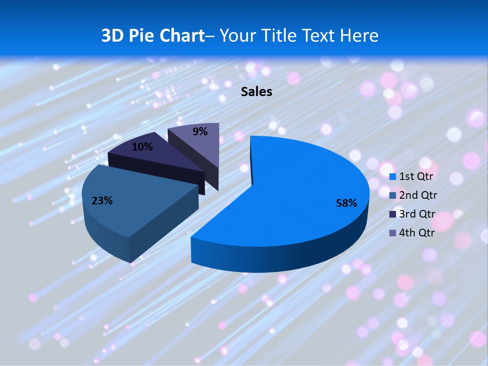 A Blue And Pink Abstract Background With Lines PowerPoint Template