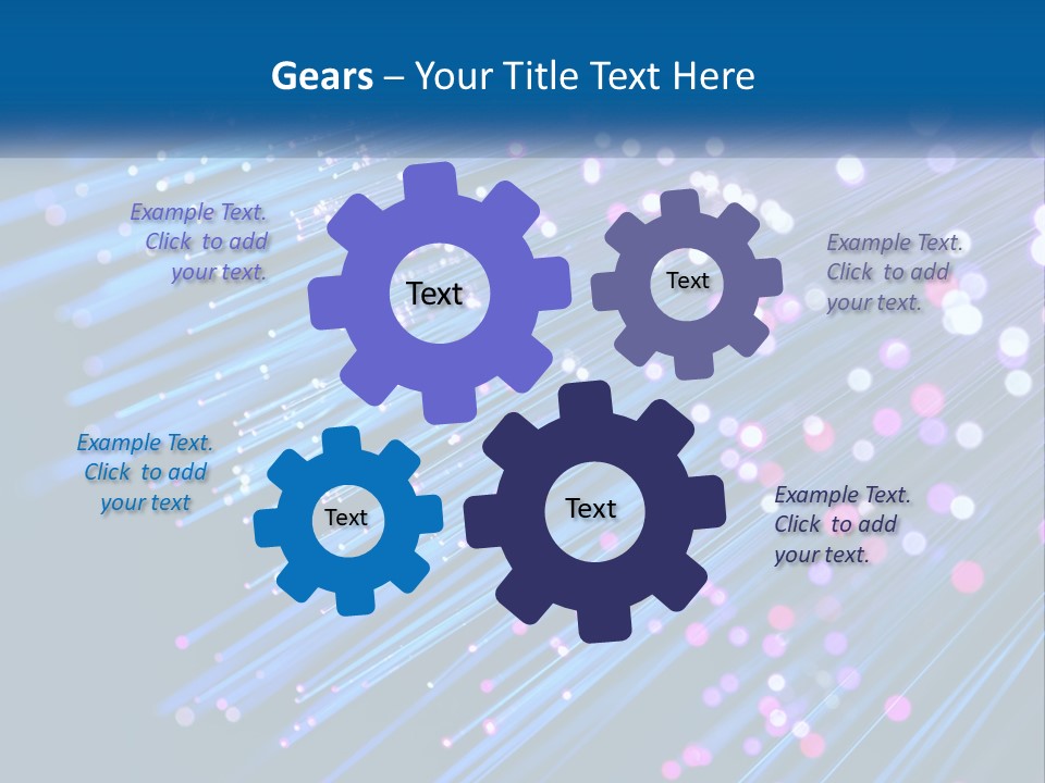 A Blue And Purple Abstract Background With Lines PowerPoint Template