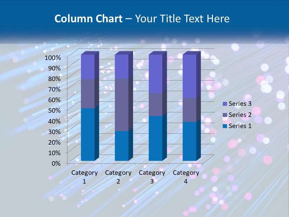 A Blue And Purple Abstract Background With Lines PowerPoint Template