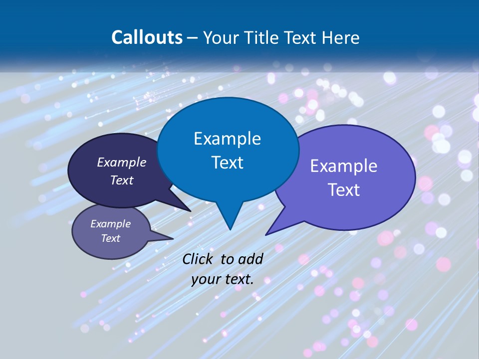 A Blue And Purple Abstract Background With Lines PowerPoint Template