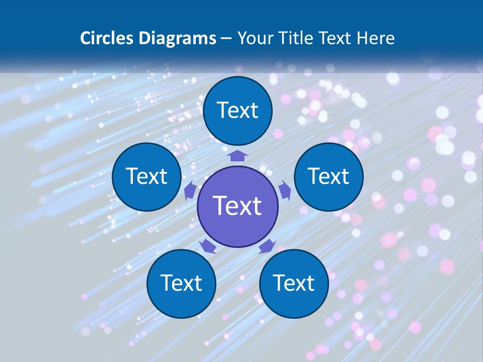 A Blue And Purple Abstract Background With Lines PowerPoint Template