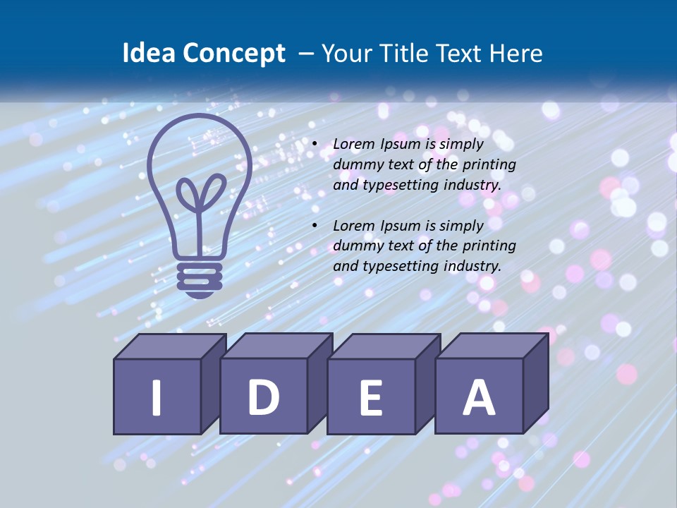 A Blue And Purple Abstract Background With Lines PowerPoint Template