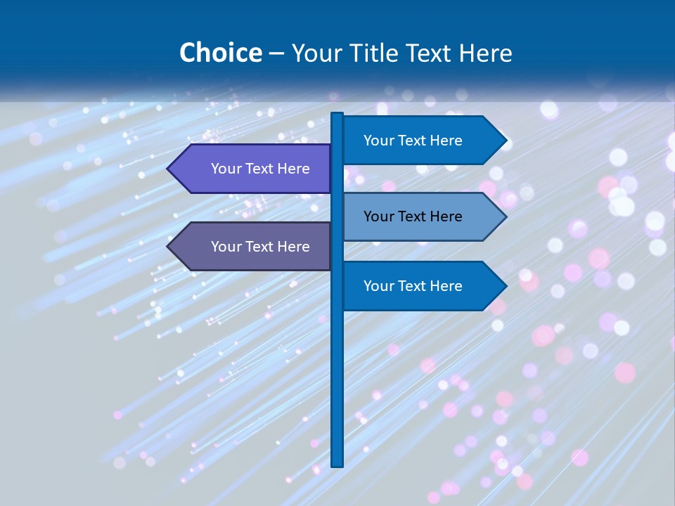A Blue And Purple Abstract Background With Lines PowerPoint Template