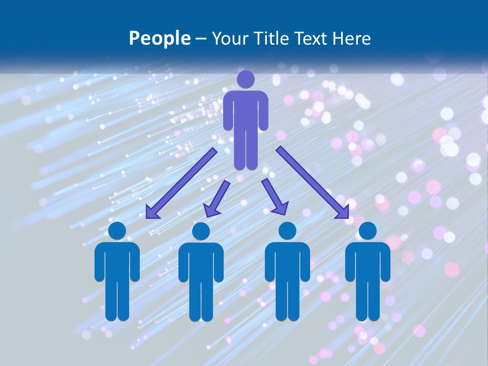 A Blue And Purple Abstract Background With Lines PowerPoint Template