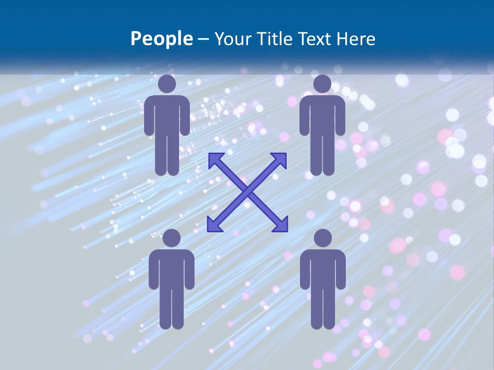 A Blue And Purple Abstract Background With Lines PowerPoint Template