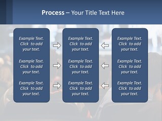 A Group Of People Sitting In Front Of A Stage PowerPoint Template