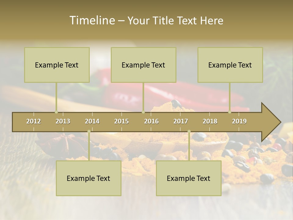 A Wooden Spoon Filled With Yellow Powder Next To Vegetables PowerPoint Template