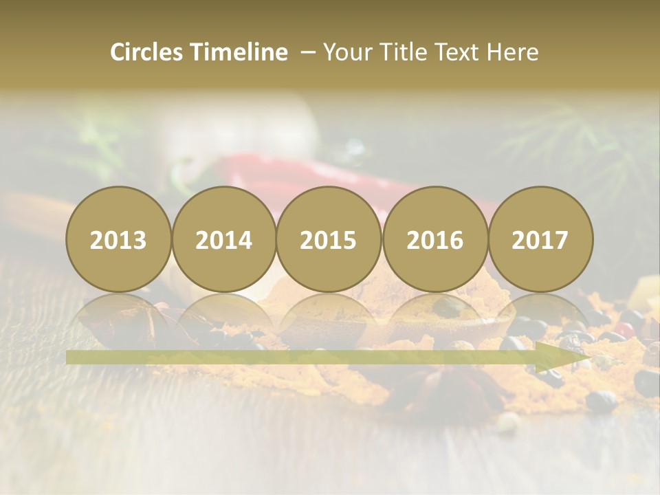 A Wooden Spoon Filled With Yellow Powder Next To Vegetables PowerPoint Template