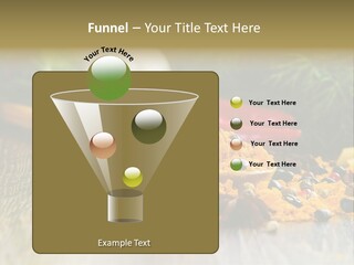 A Wooden Spoon Filled With Yellow Powder Next To Vegetables PowerPoint Template