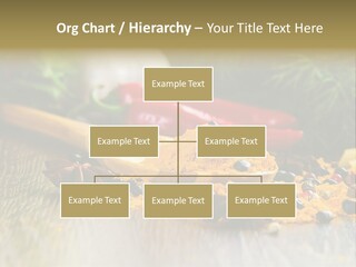 A Wooden Spoon Filled With Yellow Powder Next To Vegetables PowerPoint Template
