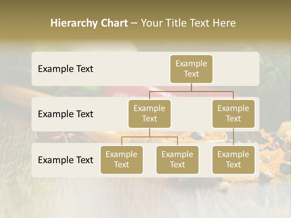 A Wooden Spoon Filled With Yellow Powder Next To Vegetables PowerPoint Template