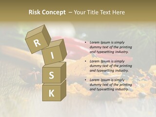 A Wooden Spoon Filled With Yellow Powder Next To Vegetables PowerPoint Template